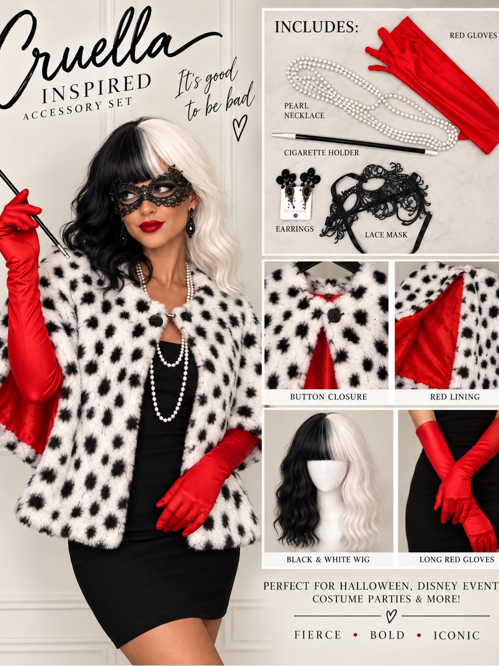 Cruella De Vil Costume Accessories